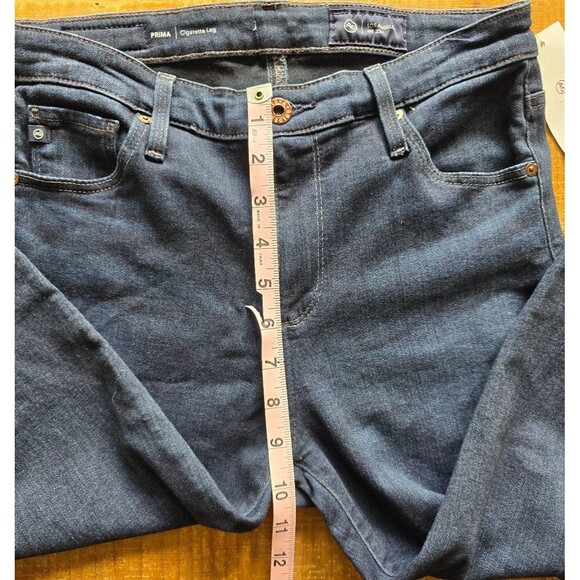 AG Adriano Goldschmeid New With Tags cigarette leg dark denim jeans size 27 - Picture 10 of 12